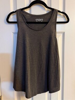 Mudd Charcoal Scoop Neck Tank